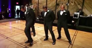 Groom and Groomsmen Line Up For Touching Performance of “My Girl” On Wedding Day Groom and Groomsmen Line Up For Touching Performance of “My Girl” On Wedding Day