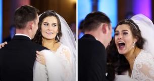 Una novia grita al ser sorprendida por un famoso cantante de country durante su primer baile con su esposo Una novia grita al ser sorprendida por un famoso cantante de country durante su primer baile con su esposo
