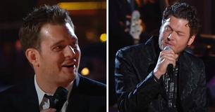 Michael Bublé Performing ‘Home’ With Blake Shelton Has One Holding Back Tears Michael Bublé Performing ‘Home’ With Blake Shelton Has One Holding Back Tears