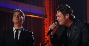 Michael Bublé Performing ‘Home’ With Blake Shelton Has One Holding Back Tears Michael Bublé Performing ‘Home’ With Blake Shelton Has One Holding Back Tears