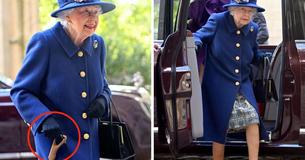 À 95 ans, la Reine utilise une canne pour se déplacer à l'Abbaye de Westminster À 95 ans, la Reine utilise une canne pour se déplacer à l'Abbaye de Westminster