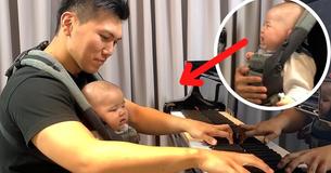 Crying Baby Is Hypnotized By Sound Of Pianist Dad Playing Liszt’s Classic Crying Baby Is Hypnotized By Sound Of Pianist Dad Playing Liszt’s Classic