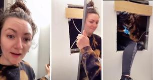 Woman Feels Draft In Home & Discovers Hidden Apartment Behind Bathroom Mirror Woman Feels Draft In Home & Discovers Hidden Apartment Behind Bathroom Mirror