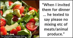 Woman Asks If She's In The Wrong For 'Getting Annoyed With Friend’s Vegan Boyfriend' Woman Asks If She's In The Wrong For 'Getting Annoyed With Friend’s Vegan Boyfriend'