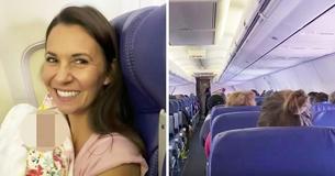 Un membre de l'équipage se précipite dans le cockpit pour informer le pilote que le couple a un bébé à bord Un membre de l'équipage se précipite dans le cockpit pour informer le pilote que le couple a un bébé à bord