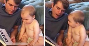 Baby Who Has Previously Never Spoken Reads Book All About Fathers And Finally Says ‘Mama’ As First Word Baby Who Has Previously Never Spoken Reads Book All About Fathers And Finally Says ‘Mama’ As First Word