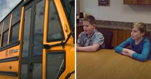 Shortly After Two Kids See Bus Driver's Unusual Behavior, The Boys Move To Save Him Shortly After Two Kids See Bus Driver's Unusual Behavior, The Boys Move To Save Him