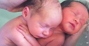 Newborn Twins Keep Holding Onto Each Other Like They Would In The Womb Newborn Twins Keep Holding Onto Each Other Like They Would In The Womb