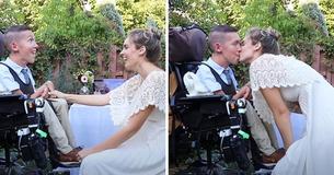 Casal apaixonado desmente controvérsias sobre relacionamentos com deficientes - Deficiência não 'atrapalha nossa vida' Casal apaixonado desmente controvérsias sobre relacionamentos com deficientes - Deficiência não 'atrapalha nossa vida'