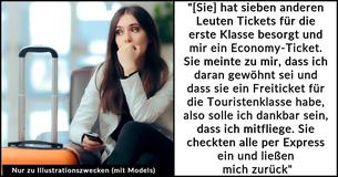 Frau trennt sich am Flughafen von ihrem Freund, nachdem seine Mutter ihr ein Frau trennt sich am Flughafen von ihrem Freund, nachdem seine Mutter ihr ein