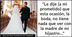 Una novia se niega a que su hijastro le haga un homenaje a su difunta madre en la boda Una novia se niega a que su hijastro le haga un homenaje a su difunta madre en la boda