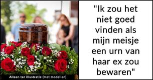 Man vindt de vriendin van zijn broer 'eng' omdat ze de as van haar overleden man bewaart Man vindt de vriendin van zijn broer 'eng' omdat ze de as van haar overleden man bewaart