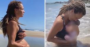 Mãe que queria um parto 'livre de preocupações' e da à luz a um bebê no Oceano Pacífico Mãe que queria um parto 'livre de preocupações' e da à luz a um bebê no Oceano Pacífico