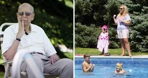 Viúvo de luto instala piscina para crianças da vizinhança usarem de graça Viúvo de luto instala piscina para crianças da vizinhança usarem de graça