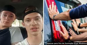 3 adolescentes empurraram carro quebrado de uma mulher por 8 quilômetros porque ela não podia pagar pelo reboque 3 adolescentes empurraram carro quebrado de uma mulher por 8 quilômetros porque ela não podia pagar pelo reboque