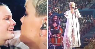 P!nk Notices 14-Year-Old’s Sign About Mom's Recent Passing And Stops Concert To Console Her P!nk Notices 14-Year-Old’s Sign About Mom's Recent Passing And Stops Concert To Console Her