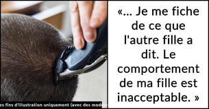 Un père rase la tête de sa fille de 16 ans pour la punir d'avoir « intimidé » un élève atteint du cancer Un père rase la tête de sa fille de 16 ans pour la punir d'avoir « intimidé » un élève atteint du cancer