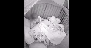 Father Criticized For Letting Hundred-Pound Pit Bull Sleep In Toddler's Crib Father Criticized For Letting Hundred-Pound Pit Bull Sleep In Toddler's Crib