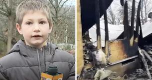 Un coraggioso bambino di 7 anni attraversa la finestra di una casa in fiamme per salvare la sorella adottiva Un coraggioso bambino di 7 anni attraversa la finestra di una casa in fiamme per salvare la sorella adottiva