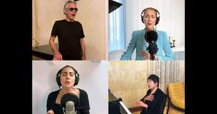 Lady Gaga fait équipe avec Céline Dion et Andrea Bocelli pour une performance de « The Prayer » Lady Gaga fait équipe avec Céline Dion et Andrea Bocelli pour une performance de « The Prayer »