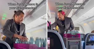 Jason Momoa o 'Aguaman' vira comissário de bordo por um dia e encanta viajantes do Havaí Jason Momoa o 'Aguaman' vira comissário de bordo por um dia e encanta viajantes do Havaí