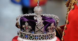 The Sparkling Crown Sitting Upon The Queen's Coffin Was Rarely Worn By The Monarch The Sparkling Crown Sitting Upon The Queen's Coffin Was Rarely Worn By The Monarch