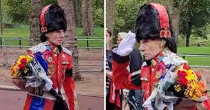 Elderly Man Touches Hearts Of Queen Elizabeth’s Fans As He Goes Extra Mile In Homemade Royal Guard Outfit Elderly Man Touches Hearts Of Queen Elizabeth’s Fans As He Goes Extra Mile In Homemade Royal Guard Outfit