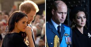 Príncipe Harry é elogiado por tratar Meghan 'melhor' do que o comportamento distante do Príncipe William em relação à Kate Príncipe Harry é elogiado por tratar Meghan 'melhor' do que o comportamento distante do Príncipe William em relação à Kate
