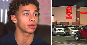 Tiener ziet enge man die meisje stalkt in winkel en confronteert hem om haar veilig te houden Tiener ziet enge man die meisje stalkt in winkel en confronteert hem om haar veilig te houden