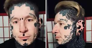 Fans Floored By Fully Tattooed Man's Before & After Photos Fans Floored By Fully Tattooed Man's Before & After Photos