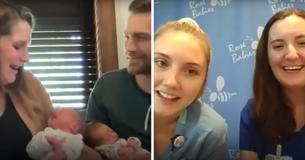 Nurses Erupt In Joyful Laughter When Mom Tells Them What She Wants To Name Her Twins Nurses Erupt In Joyful Laughter When Mom Tells Them What She Wants To Name Her Twins