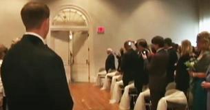 Paralyzed Bride Marches Through Door And Walks Down Aisle, Moving Wedding Guests To Tears Paralyzed Bride Marches Through Door And Walks Down Aisle, Moving Wedding Guests To Tears