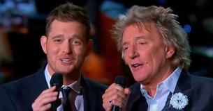 Michael Bublé und Rod Stewart bringen Weihnachtssong mit einer Choreografie auf die nächste Stufe Michael Bublé und Rod Stewart bringen Weihnachtssong mit einer Choreografie auf die nächste Stufe