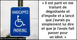 Une femme demande si elle a tort d'enlever sa jambe amputée après qu'un homme lui ait crié dessus pour s'être garé sur une place pour handicapés Une femme demande si elle a tort d'enlever sa jambe amputée après qu'un homme lui ait crié dessus pour s'être garé sur une place pour handicapés