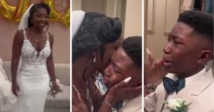 Son, 11, Cries After Seeing His Mom In Her Wedding Dress: ‘I’m So Happy For You’ Son, 11, Cries After Seeing His Mom In Her Wedding Dress: ‘I’m So Happy For You’