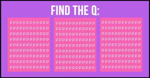Are You A Genius? Brainteaser Series. #4: Find the Q In Under 10 Seconds! Are You A Genius? Brainteaser Series. #4: Find the Q In Under 10 Seconds!