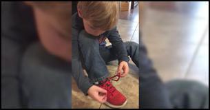 This Kid Demonstrates An Awesome Easy Way To Tie Shoes This Kid Demonstrates An Awesome Easy Way To Tie Shoes