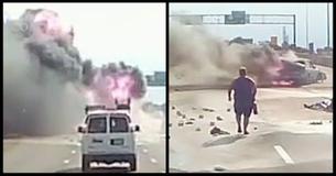 Dash Cam Footage Shows The Moment A Man Saved A Grandmother And Her Granddaughter From A Burning Car Wreck Dash Cam Footage Shows The Moment A Man Saved A Grandmother And Her Granddaughter From A Burning Car Wreck