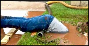 You'll Applaud This Man When You Find Out Why He Went Headfirst Into A Sewer You'll Applaud This Man When You Find Out Why He Went Headfirst Into A Sewer