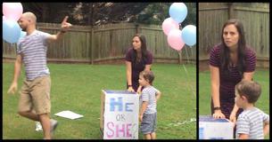 Wife Is About To Release Gender Reveal Balloons, But Then Husband Stops Everything To Get A Mystery Box Wife Is About To Release Gender Reveal Balloons, But Then Husband Stops Everything To Get A Mystery Box
