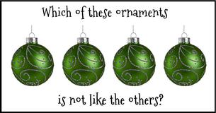 Can You Find The Odd Christmas Ornament? 7/15 Can You Find The Odd Christmas Ornament? 7/15