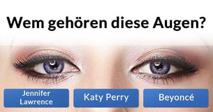 Erkennst Du diese Stars an ihren Augen? Erkennst Du diese Stars an ihren Augen?