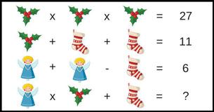 Santa's Math Challenge Series. Can You Figure This Out In Under 10 Seconds? 2/10 Santa's Math Challenge Series. Can You Figure This Out In Under 10 Seconds? 2/10