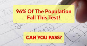 Only 4% Of The Population Can Pass This Math Test Only 4% Of The Population Can Pass This Math Test