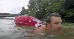 German Man Swims His Commute To Beat Traffic German Man Swims His Commute To Beat Traffic