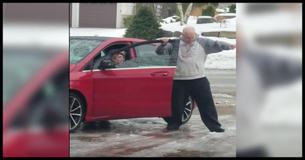 Canadian Christmas Driveway Ice Hysterics - The Video That's Making Everyone Cry Laughing Canadian Christmas Driveway Ice Hysterics - The Video That's Making Everyone Cry Laughing