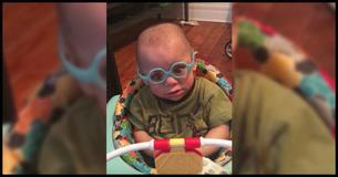 A Tiny Baby Gets New Glasses And Gives A Reaction His Mom And Dad Not See Coming A Tiny Baby Gets New Glasses And Gives A Reaction His Mom And Dad Not See Coming
