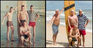 This Photo Was Taken Before The Vietnam War. 50 Years Later 4 Veterans Return To Make The Same Picture On The Same Beach This Photo Was Taken Before The Vietnam War. 50 Years Later 4 Veterans Return To Make The Same Picture On The Same Beach