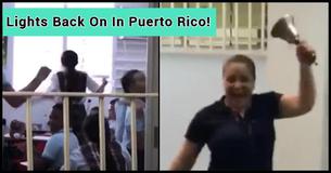 Puerto Rican Students Cheer When Electricity Is Restored Months After Hurricane Maria Puerto Rican Students Cheer When Electricity Is Restored Months After Hurricane Maria