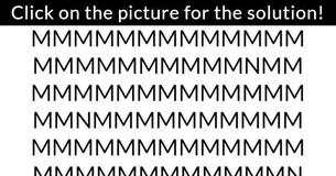 Can you identify another letter besides M in this picture? Can you identify another letter besides M in this picture?